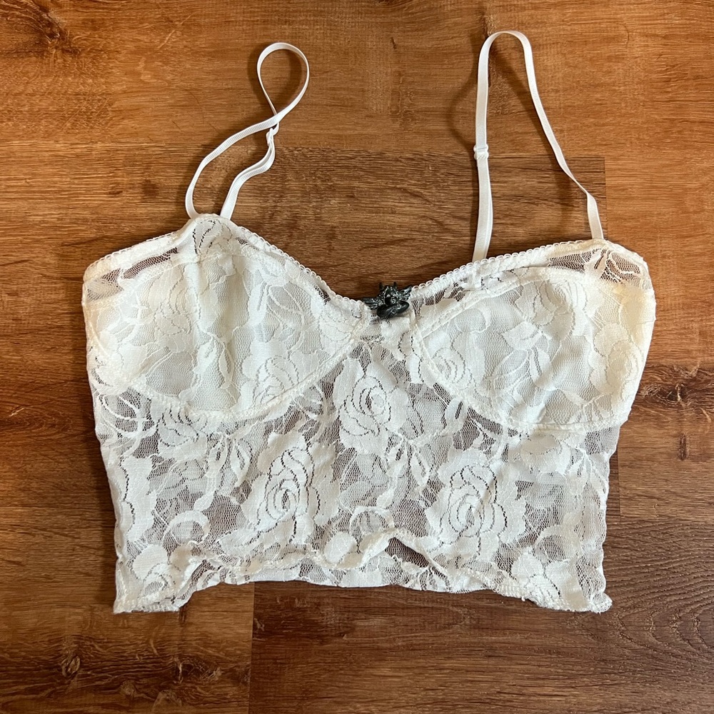Boys Lie white lace tank top